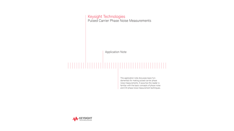 Pulsed Carrier Phase Noise Measurements using Phase Detectors